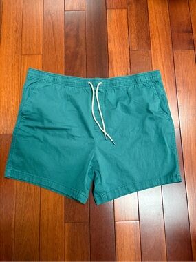 George Men's Teal Flat-Front Shorts with Drawstring Mens XXL
